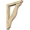 Ekena Millwork Funston Traditional Rough Sawn Bracket w/ Offset Brace, Douglas Fir, 6"W x 36"D x 48"H BKT0604X36X48FST01RDF - alternate 1